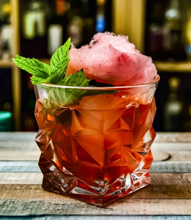 Cotton candy cocktail