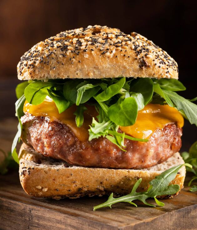 Cheddar beef burger