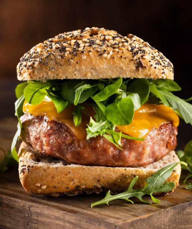 Cheddar beef burger